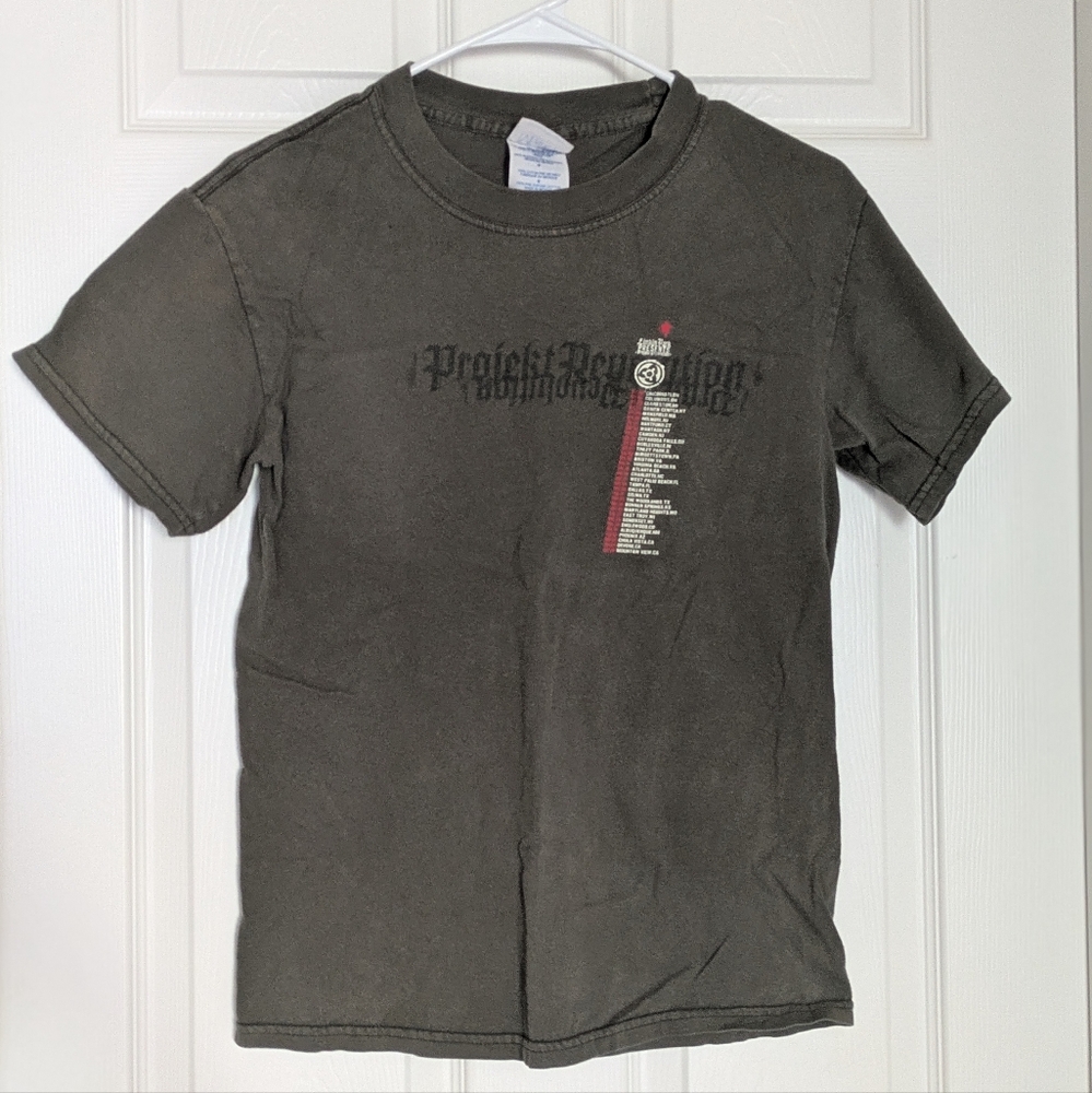 Linkin Park Korn Snoop Dogg Projekt Revolution Tour Concert T-Shirt Green Small